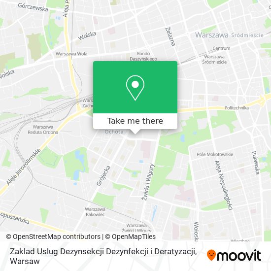 Zaklad Uslug Dezynsekcji Dezynfekcji i Deratyzacji map