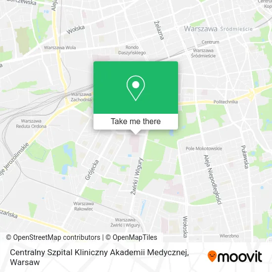 Centralny Szpital Kliniczny Akademii Medycznej map
