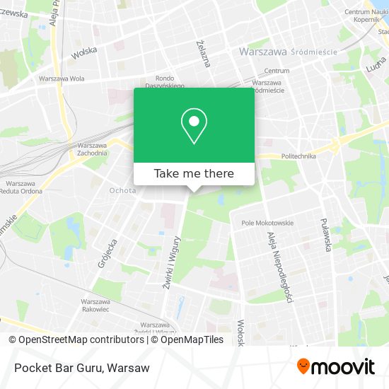 Pocket Bar Guru map