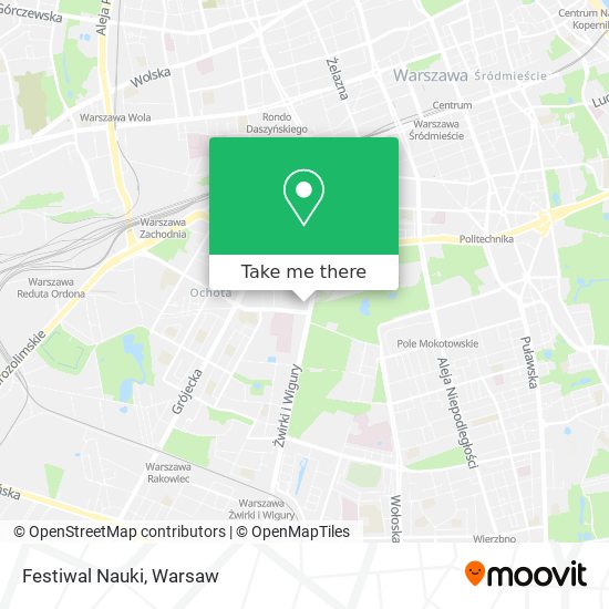 Festiwal Nauki map