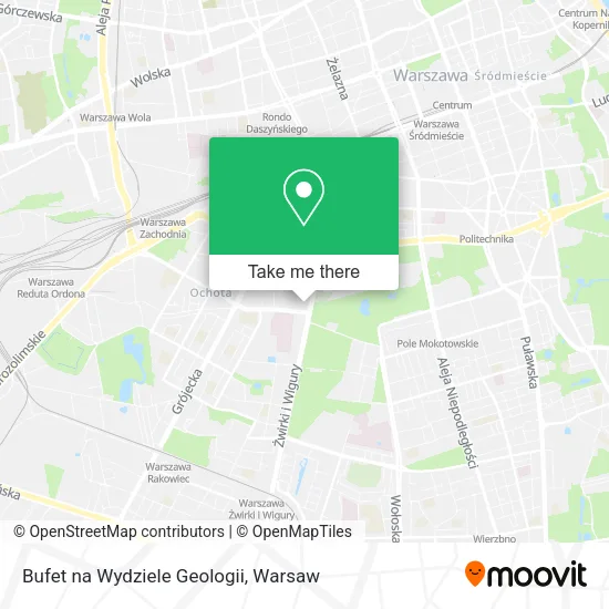 Bufet na Wydziele Geologii map