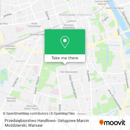 Przedsiębiorstwo Handlowo- Usługowe Marcin Moździerski map