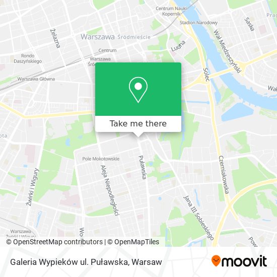 Galeria Wypieków ul. Puławska map