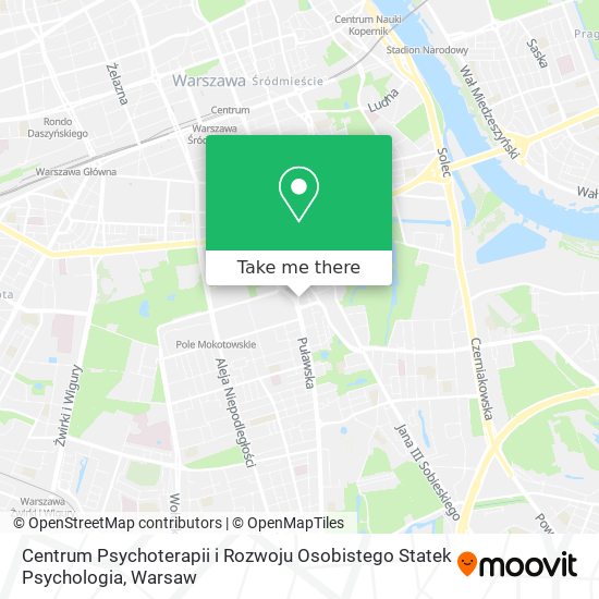 Centrum Psychoterapii i Rozwoju Osobistego Statek Psychologia map