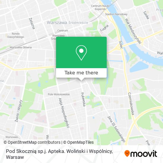 Pod Skocznią sp.j. Apteka. Woliński i Wspólnicy map