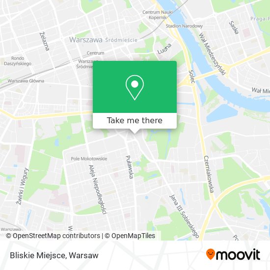 Bliskie Miejsce map