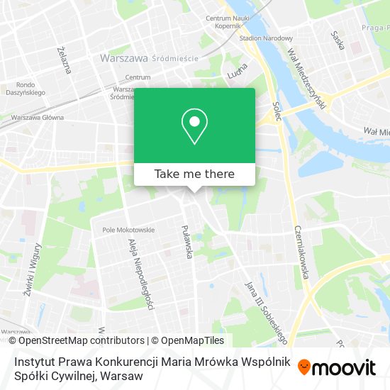 Instytut Prawa Konkurencji Maria Mrówka Wspólnik Spółki Cywilnej map