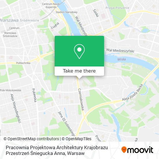 Pracownia Projektowa Architektury Krajobrazu Przestrzeń Śniegucka Anna map