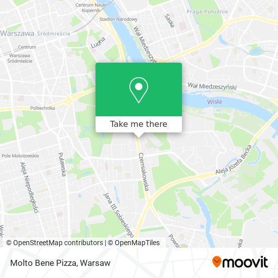 Molto Bene Pizza map