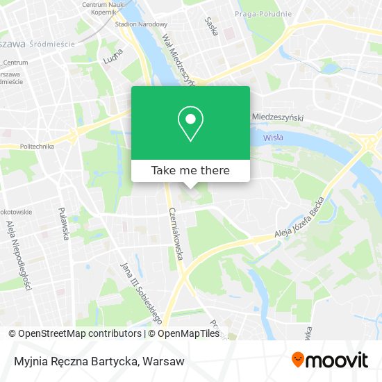 Myjnia Ręczna Bartycka map