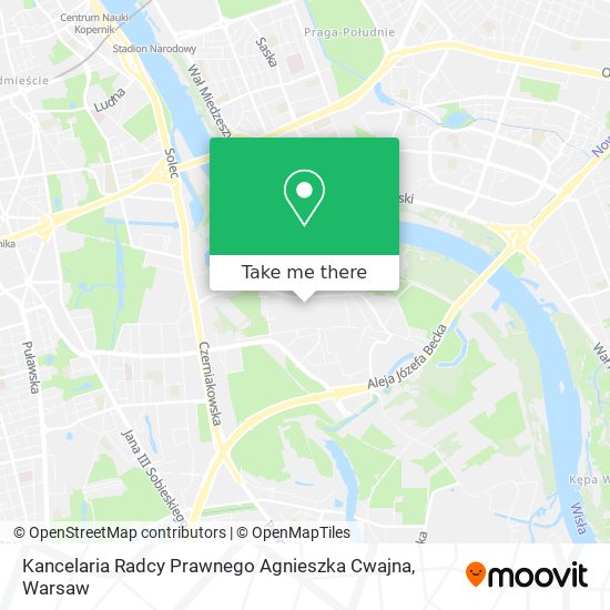 Kancelaria Radcy Prawnego Agnieszka Cwajna map