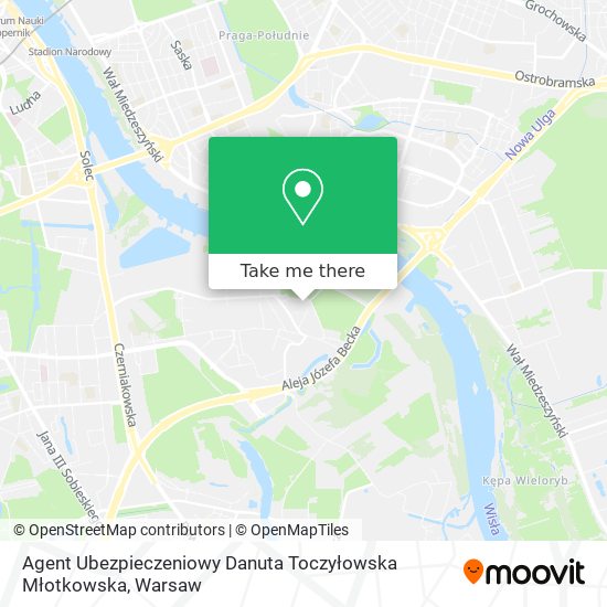 Agent Ubezpieczeniowy Danuta Toczyłowska Młotkowska map