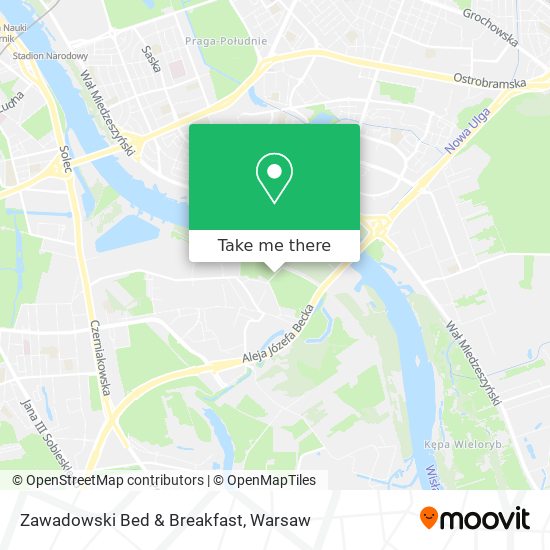 Zawadowski Bed & Breakfast map