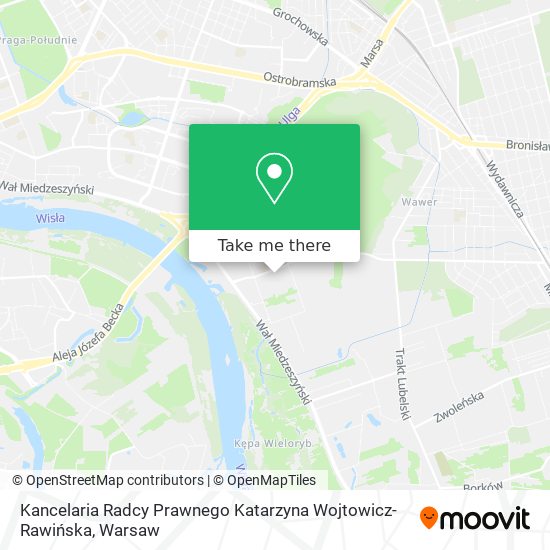 Карта Kancelaria Radcy Prawnego Katarzyna Wojtowicz-Rawińska