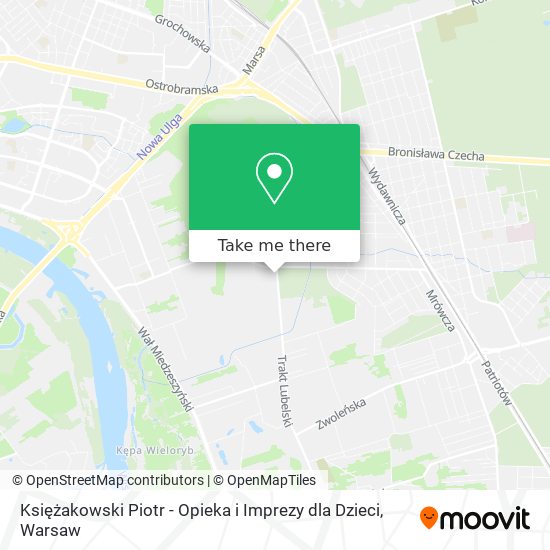 Księżakowski Piotr - Opieka i Imprezy dla Dzieci map