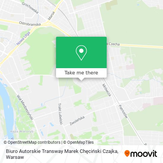 Biuro Autorskie Transway Marek Chęciński Czajka map