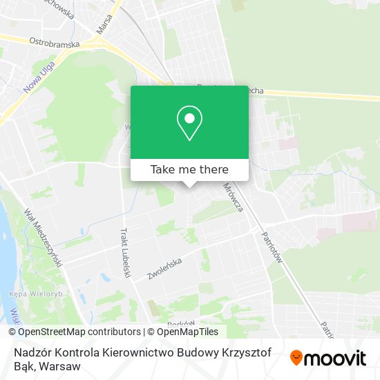 Nadzór Kontrola Kierownictwo Budowy Krzysztof Bąk map