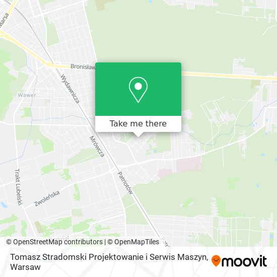 Tomasz Stradomski Projektowanie i Serwis Maszyn map