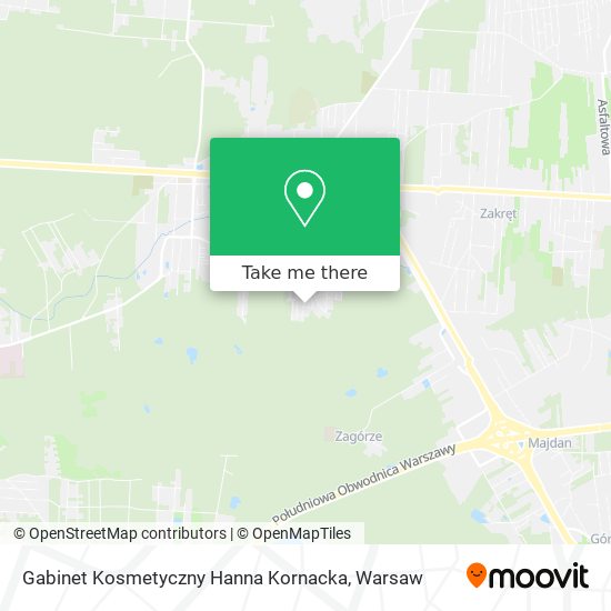 Gabinet Kosmetyczny Hanna Kornacka map