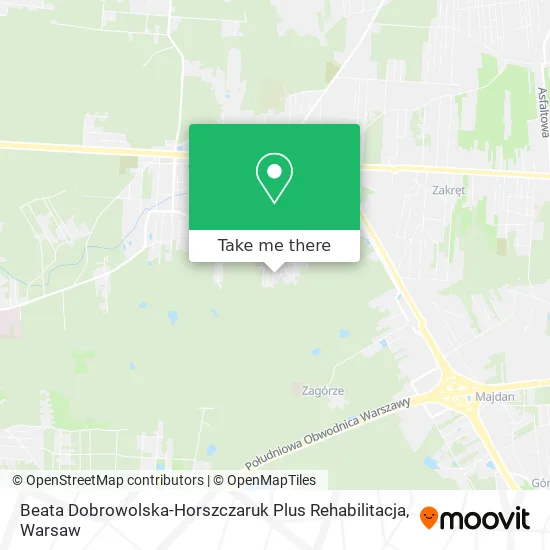 Карта Beata Dobrowolska-Horszczaruk Plus Rehabilitacja