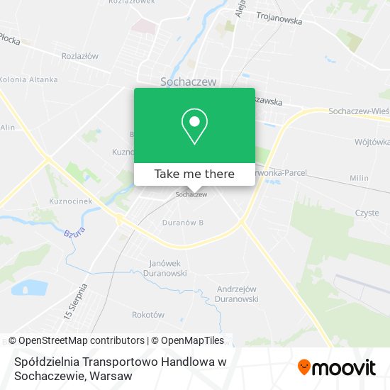 Spółdzielnia Transportowo Handlowa w Sochaczewie map