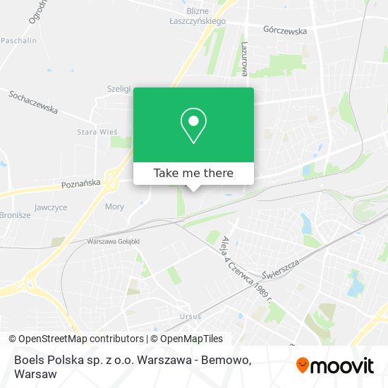 Boels Polska sp. z o.o. Warszawa - Bemowo map