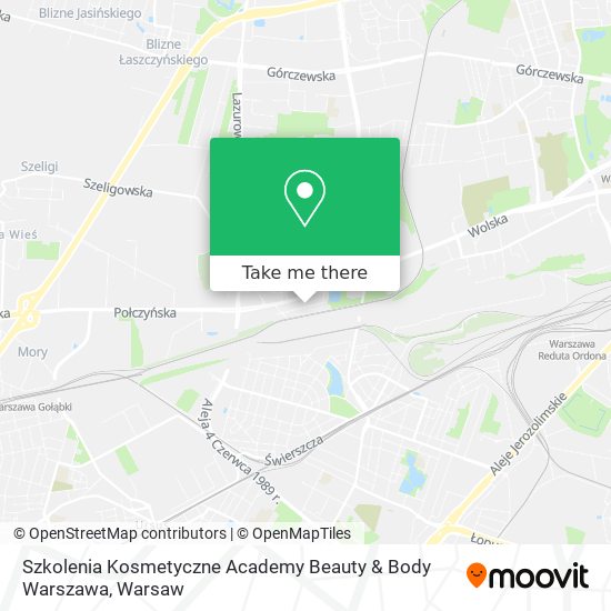 Szkolenia Kosmetyczne Academy Beauty & Body Warszawa map