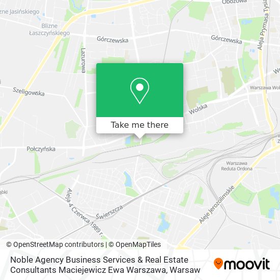 Noble Agency Business Services & Real Estate Consultants Maciejewicz Ewa Warszawa map