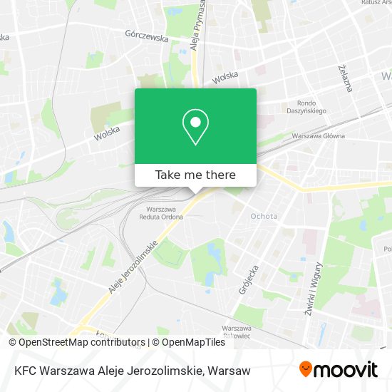 KFC Warszawa Aleje Jerozolimskie map