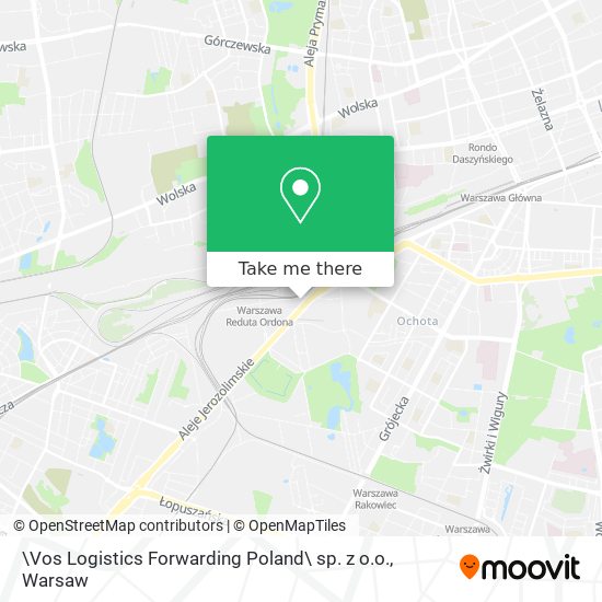 Карта \Vos Logistics Forwarding Poland\ sp. z o.o.