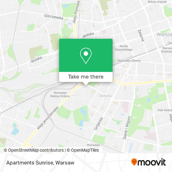 Apartments Sunrise map