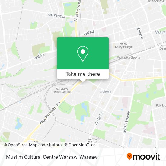 Muslim Cultural Centre Warsaw map