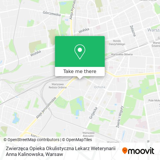 Zwierzęca Opieka Okulistyczna Lekarz Weterynarii Anna Kalinowska map