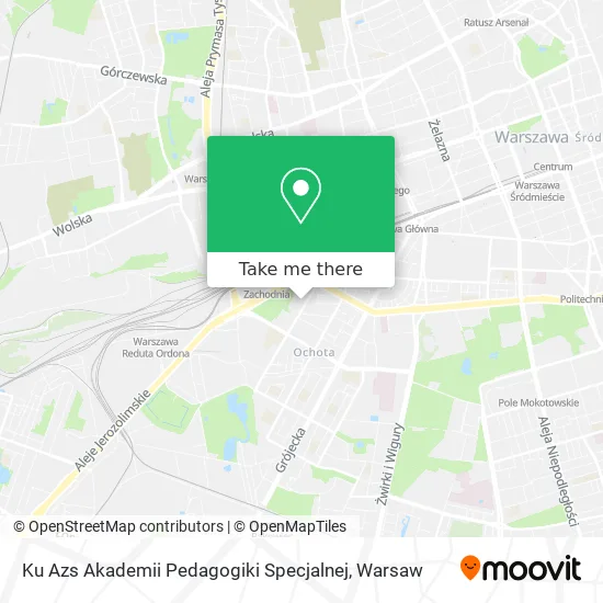 Карта Ku Azs Akademii Pedagogiki Specjalnej