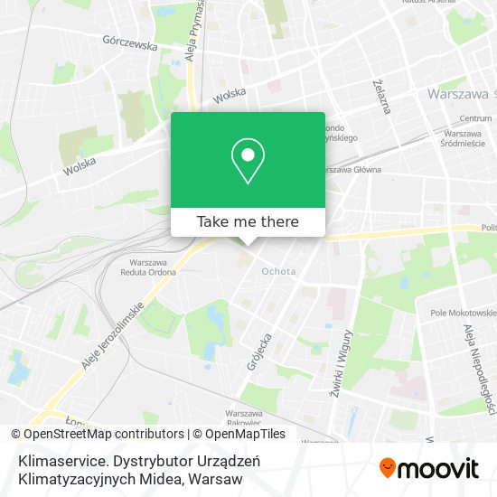 Klimaservice. Dystrybutor Urządzeń Klimatyzacyjnych Midea map