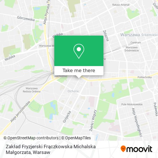 Zakład Fryzjerski Frączkowska Michalska Małgorzata map