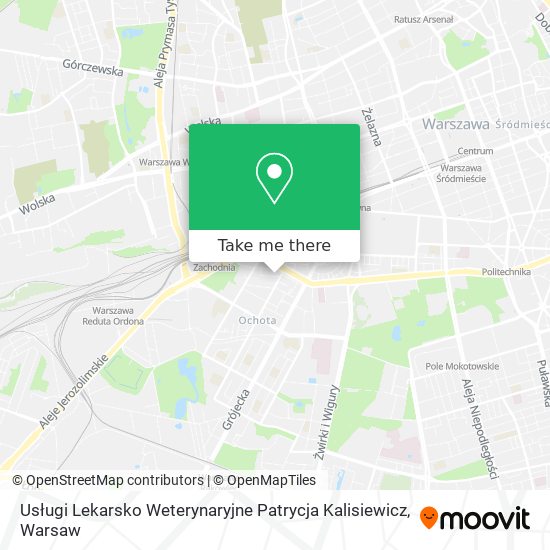 Карта Usługi Lekarsko Weterynaryjne Patrycja Kalisiewicz