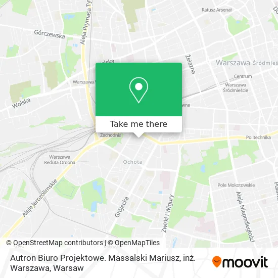 Карта Autron Biuro Projektowe. Massalski Mariusz, inż. Warszawa