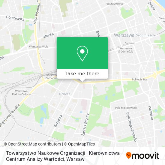 Towarzystwo Naukowe Organizacji i Kierownictwa Centrum Analizy Wartości map