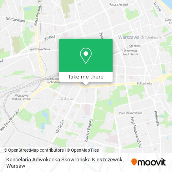 Kancelaria Adwokacka Skowrońska Kleszczewsk map