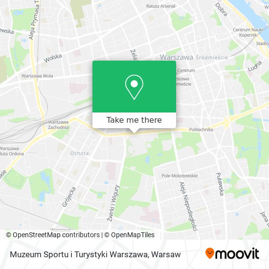 Muzeum Sportu i Turystyki Warszawa map