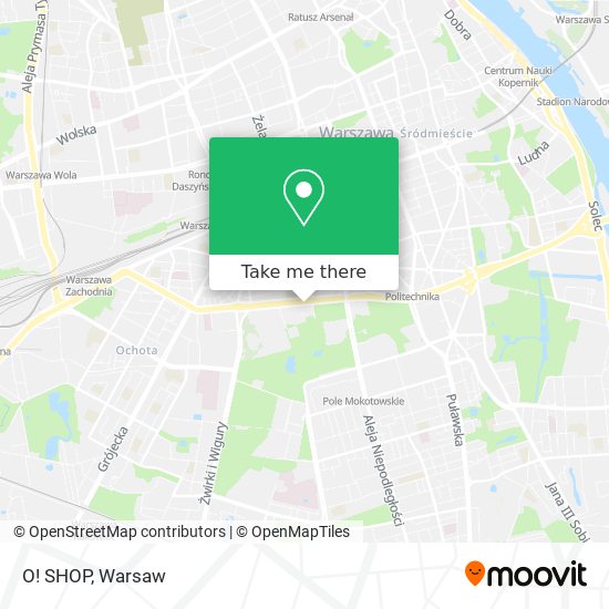 O! SHOP map