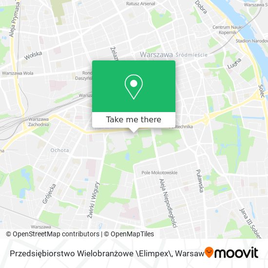 Przedsiębiorstwo Wielobranżowe \Elimpex\ map