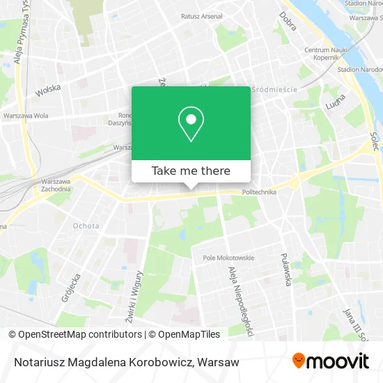 Карта Notariusz Magdalena Korobowicz