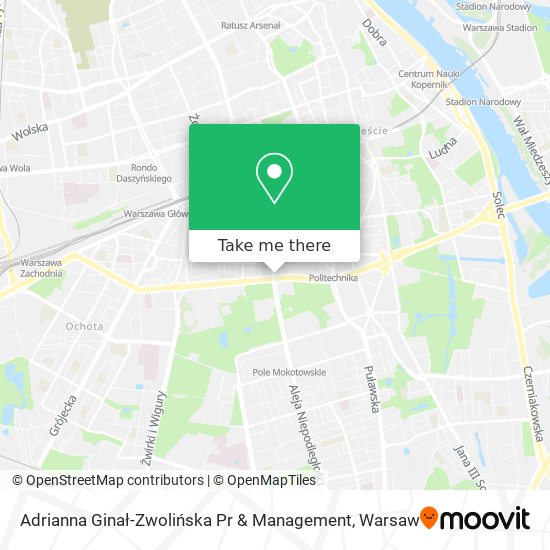 Adrianna Ginał-Zwolińska Pr & Management map