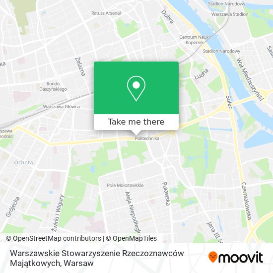 Карта Warszawskie Stowarzyszenie Rzeczoznawców Majątkowych