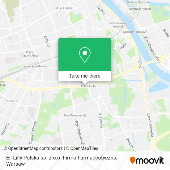 Eli Lilly Polska sp. z o.o. Firma Farmaceutyczna map