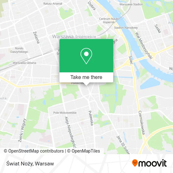 Świat Noży map