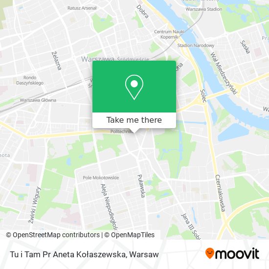 Tu i Tam Pr Aneta Kołaszewska map