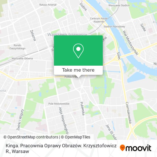 Kinga. Pracownia Oprawy Obrazów. Krzysztofowicz R. map